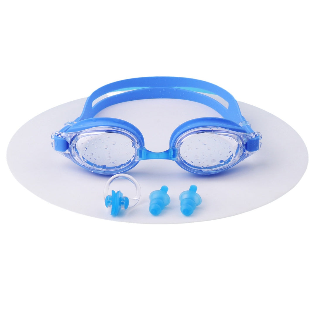 Swimming goggles with integrated ear protection and anti-fog Bowlift