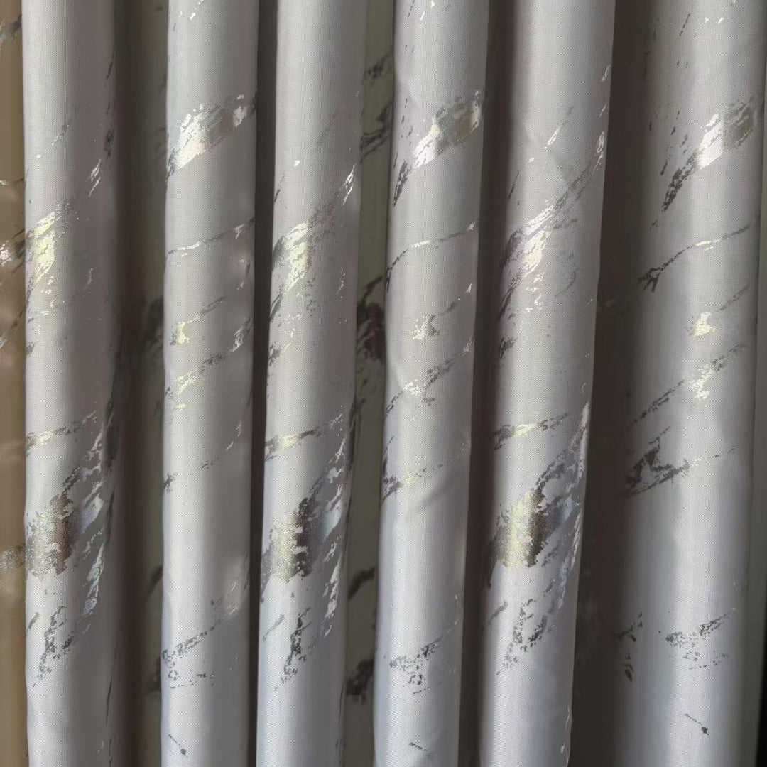 Marble Effect Waterproof Shower Curtain Bowlift