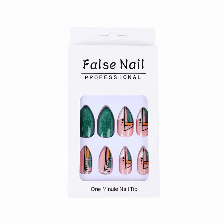 Creative design artificial nails with piano keys motif Bowlift