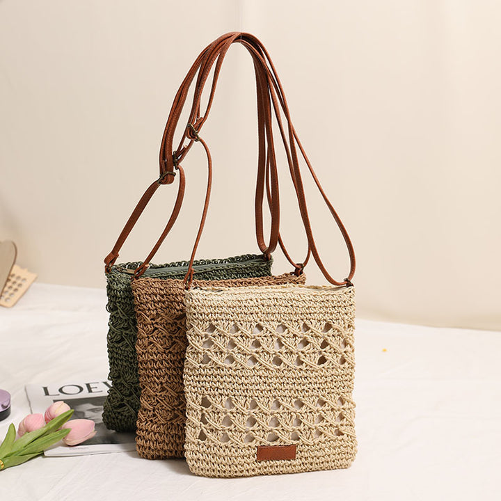 Hand-knotted shoulder bag in elegant design Bowlift