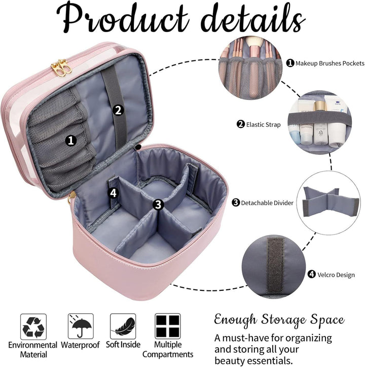 Cosmetic Organizer with Double Compartment Bowlift