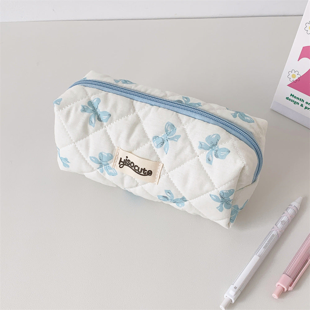 Stylish Quilted Pencil Case Bowlift