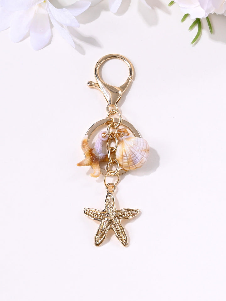 Keychain with Maritime Star Motif Bowlift
