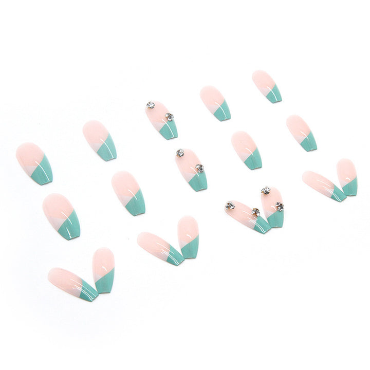 Artificial nail tips with glitter accents and elegant design Bowlift