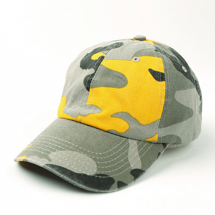 Unisex Camo Print Adjustable Baseball Cap Bowlift
