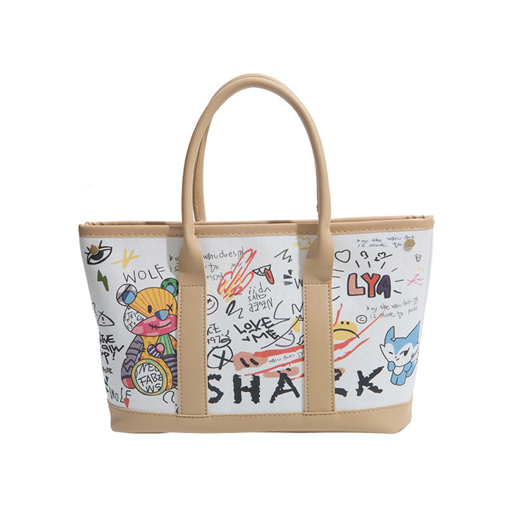 WoPlayful Illustrated Canvas Tote Bag Bowlift