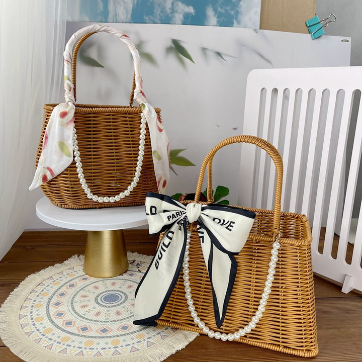 Women Diamond-shaped Handheld Basket Bowlift