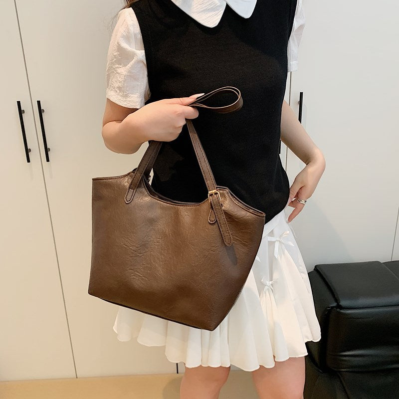 Spacious Everyday Shoulder Tote Bag Bowlift