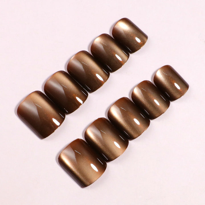 Glossy Long-Lasting Press-On Nail Set Bowlift