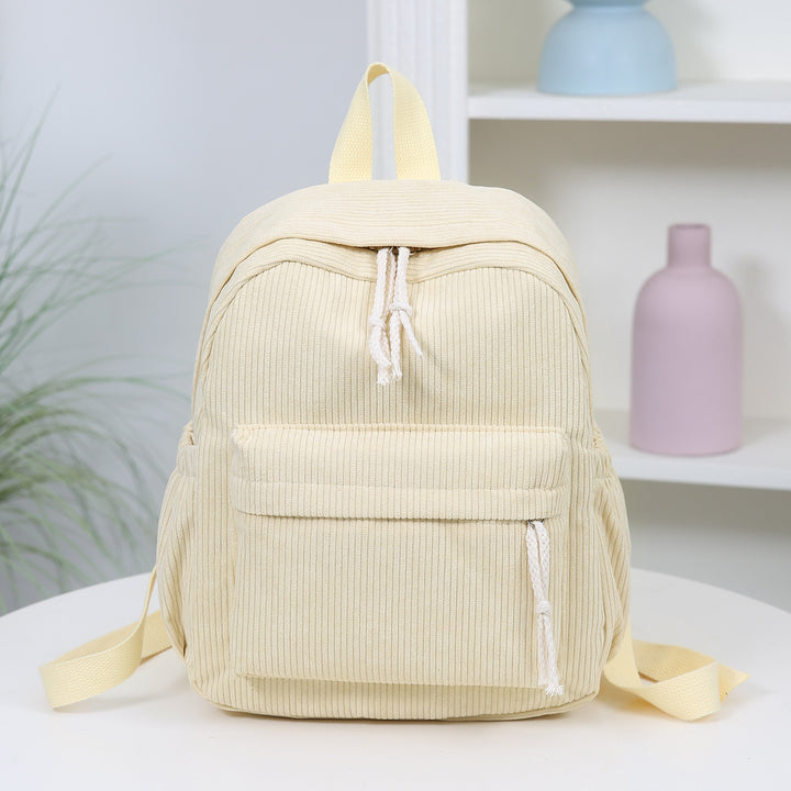Corduroy Multi-Pocket Backpack Bowlift