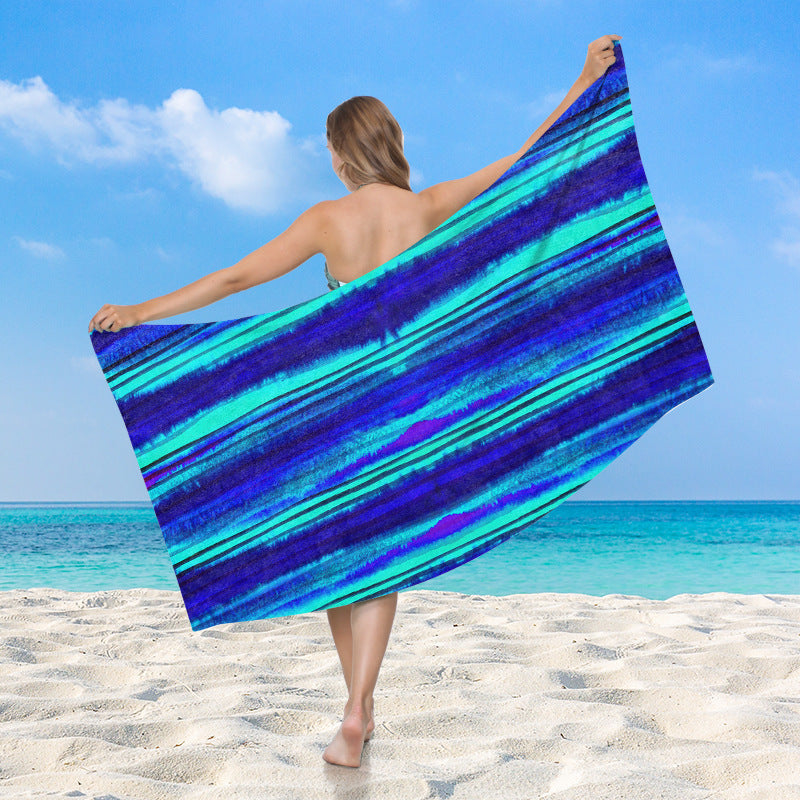 Women's beach towel with vibrant palm motif Bowlift