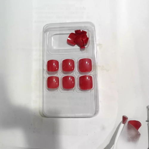 Premium Smooth Square Press-On Nail Set Bowlift