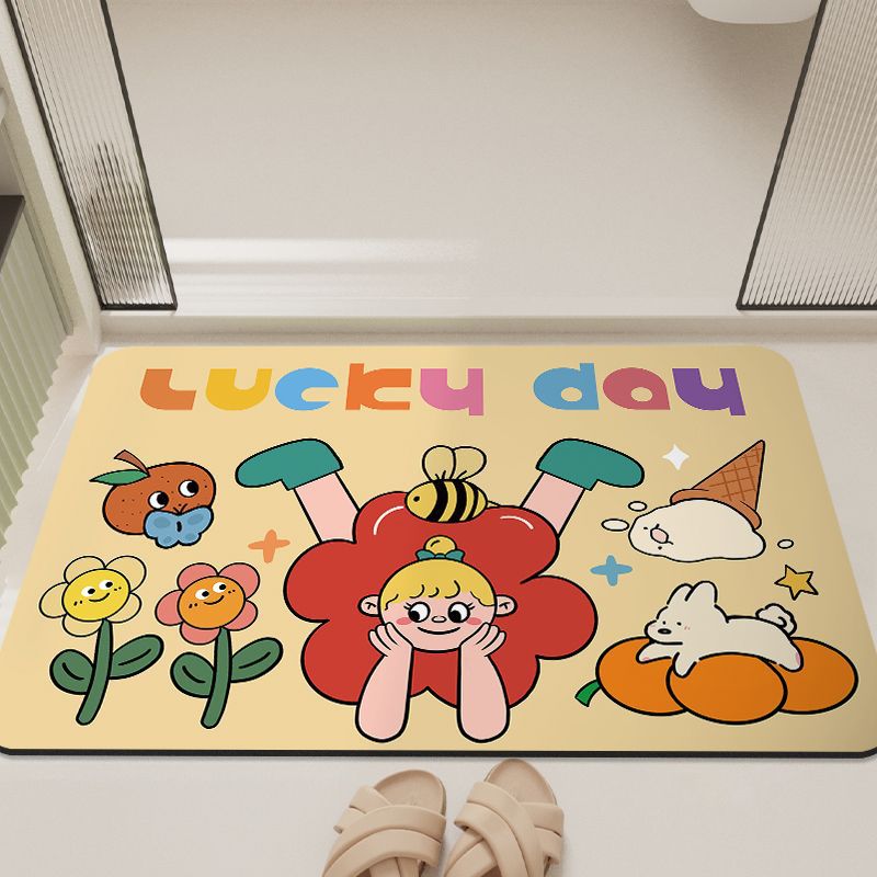 Cartoon-Inspired Bathroom Mat Bowlift