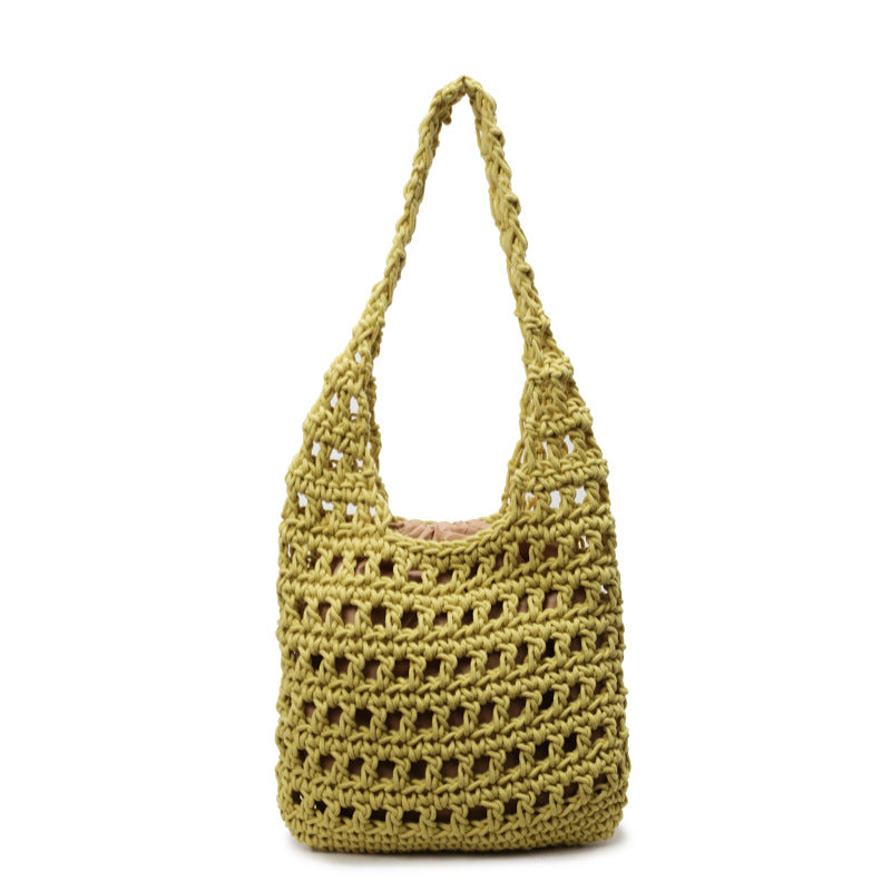 Fashionable Crocheted Tote Bag Bowlift