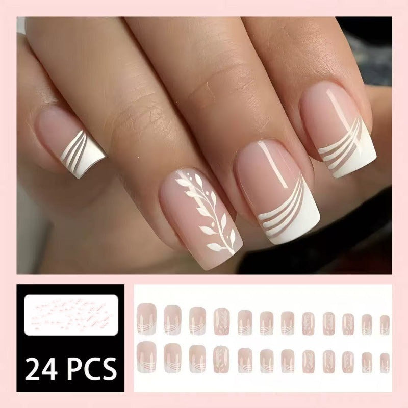 Artificial Nail Set with Cheerful Spring Design Bowlift