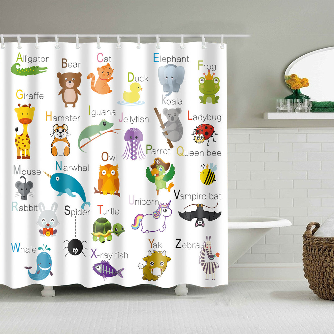 Floral Patterned Bathroom Shower Curtain Bowlift