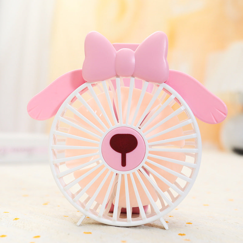 Women's Portable Handheld Fan in Charming Animal Design Bowlift