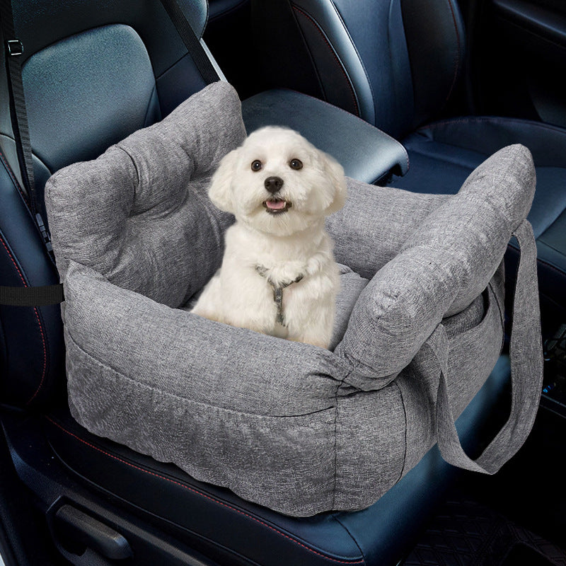 Dog car seat with adjustable safety belt Bowlift