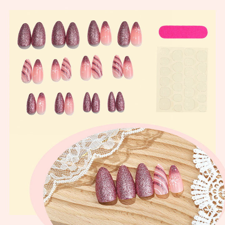 Glamorous Glittery Press-On Nail Collection Bowlift