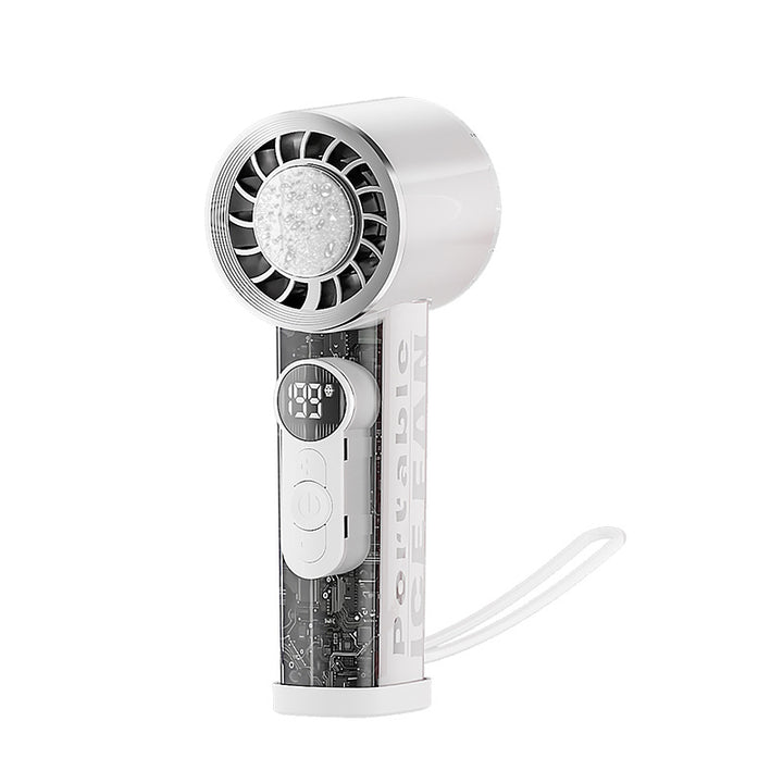 Unisex Portable Mini Fan with Digital Speed Display Bowlift