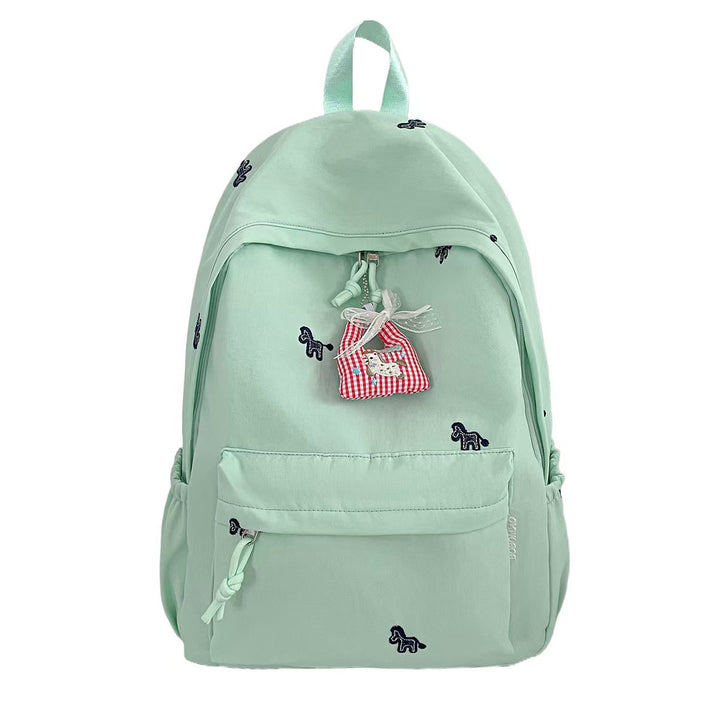 Backpack with Cheerful Animal Motif and Practical Compartments Bowlift