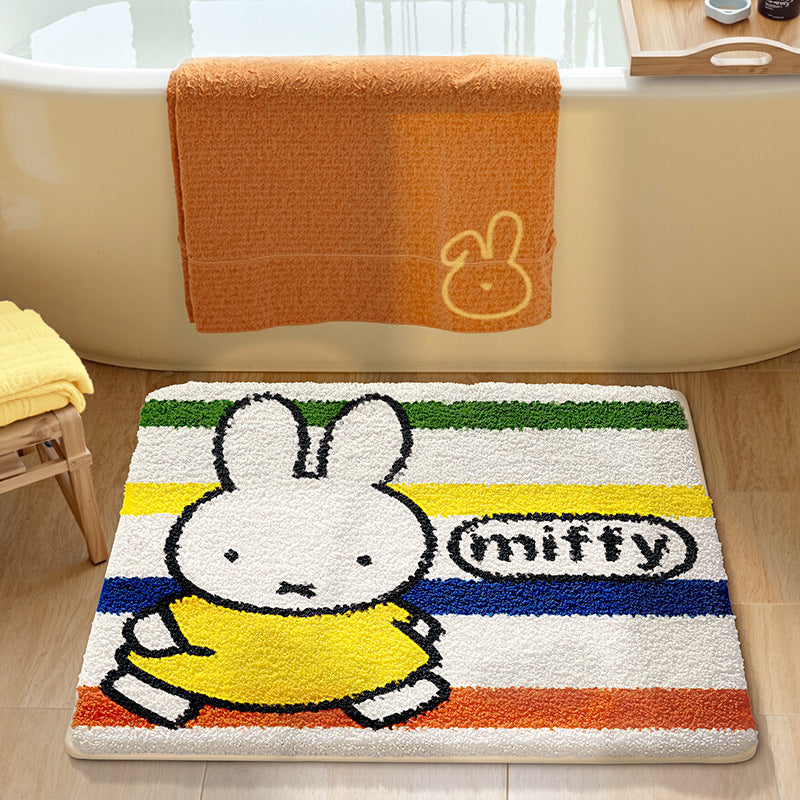 Cute Cartoon Bunny Bath Mat Bowlift