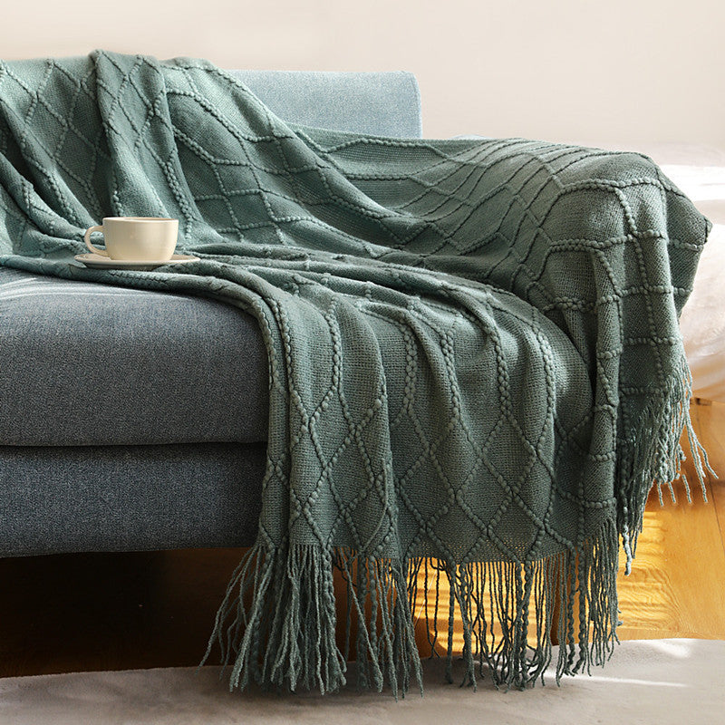 Ladies stylish throw blanket with textured design Bowlift