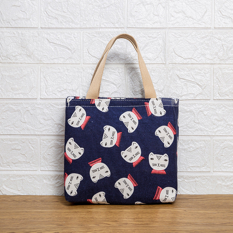 Cute Cat Print Tote Bag Bowlift