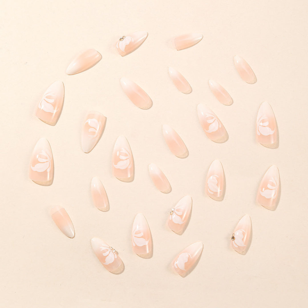 Elegant 3D Acrylic Nail Art Bowlift