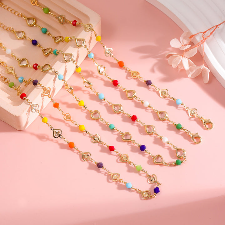 Colorful Heart Charm Bracelet Bowlift