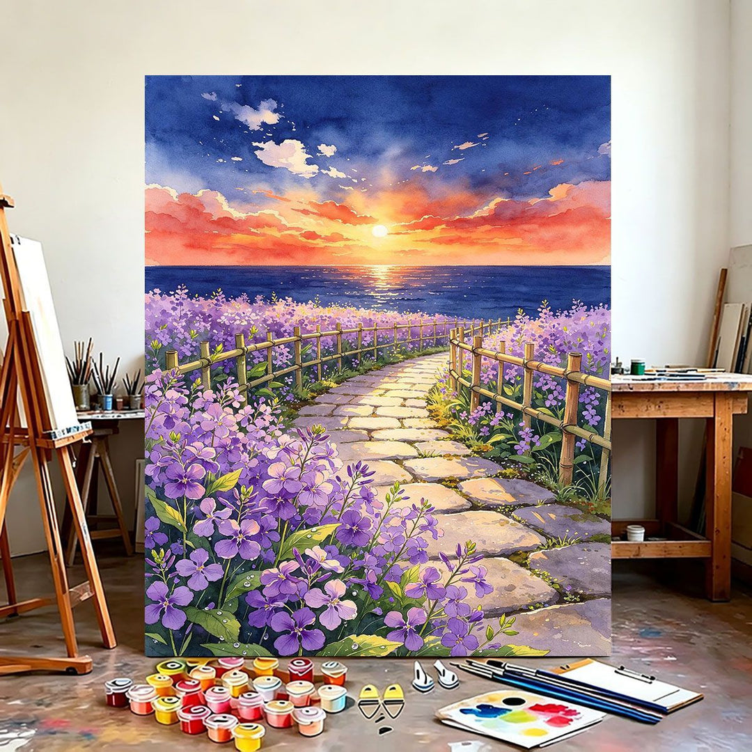 Floral-Theme Wall Art Canvas Print Bowlift