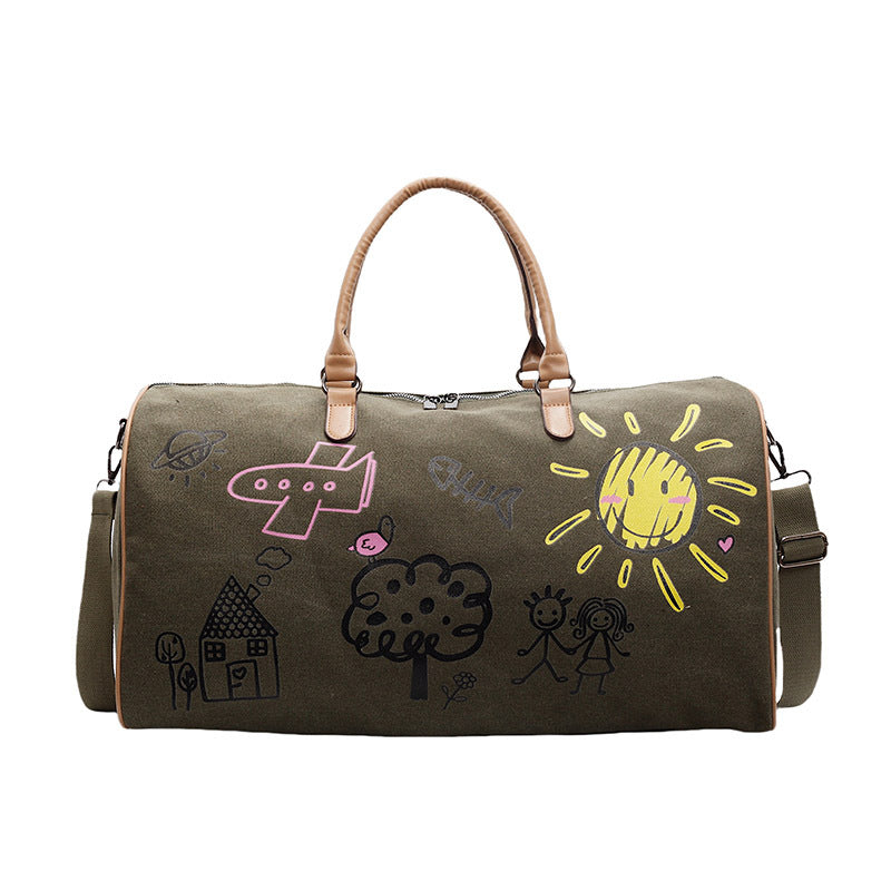 Artistic Doodle Travel Duffle Bag Bowlift
