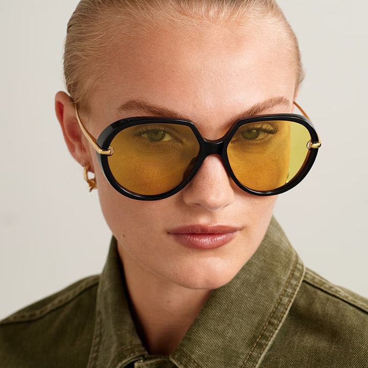 Women's Cat-Eye Sunglasses with glare-free UV protection and luxurious metal frame Bowlift