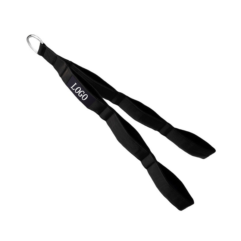 Heavy-duty D-ring dual-loop lifting strap for fitness and physical therapy Bowlift