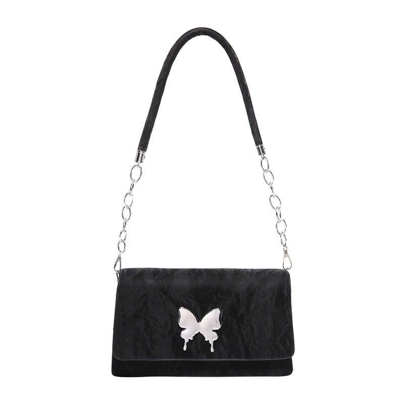 WoChic Designer Handbag with Butterfly Accent Bowlift