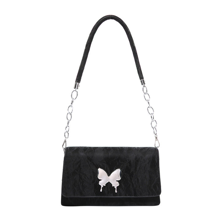 WoChic Designer Handbag with Butterfly Accent Bowlift