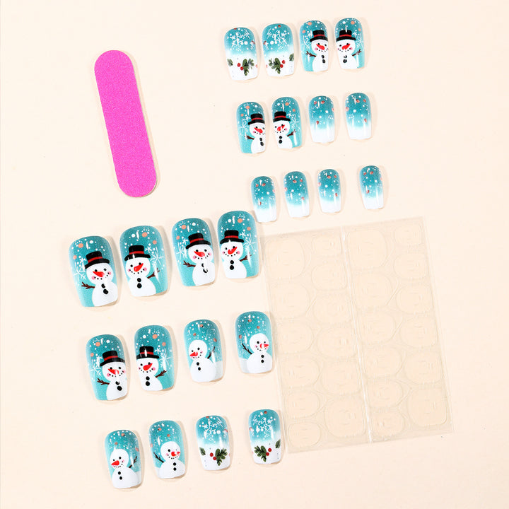 Festive Winter-Themed 3D Nail Art Extensions Bowlift 1789713261