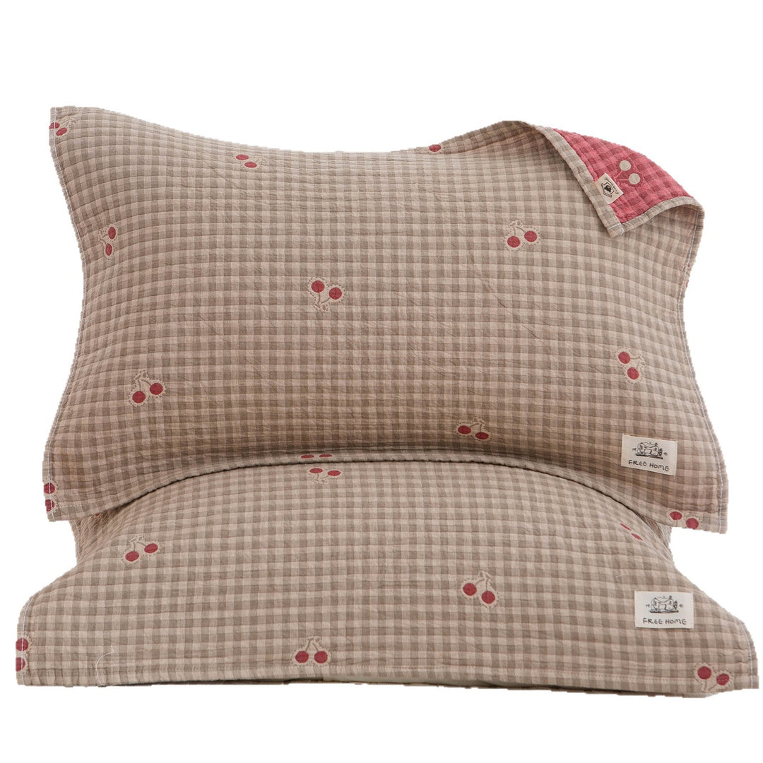 Women's pillowcase with modern checkered pattern Bowlift