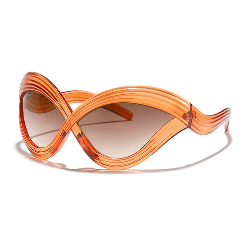 Women's fashionable sunglasses with innovative wave frame Bowlift