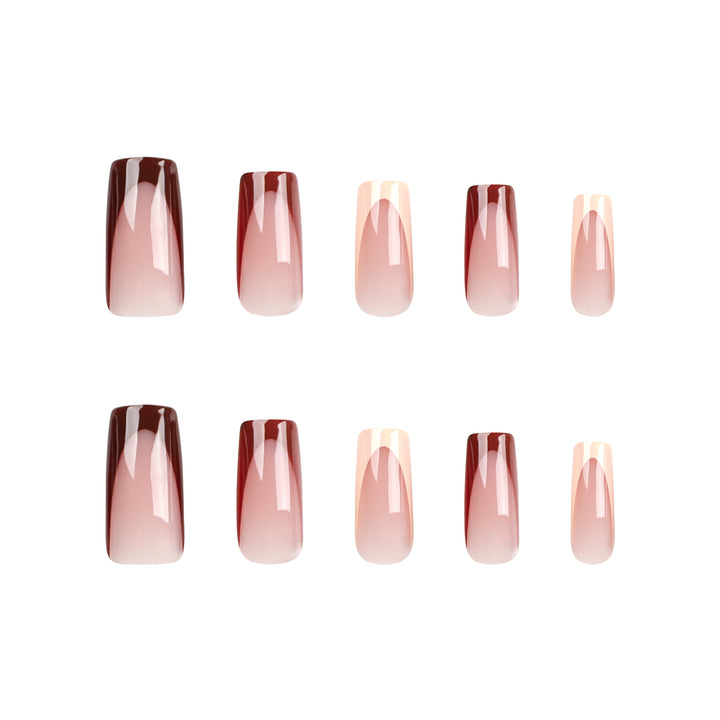 Trendy Art Nails with Elegant Gradient Bowlift