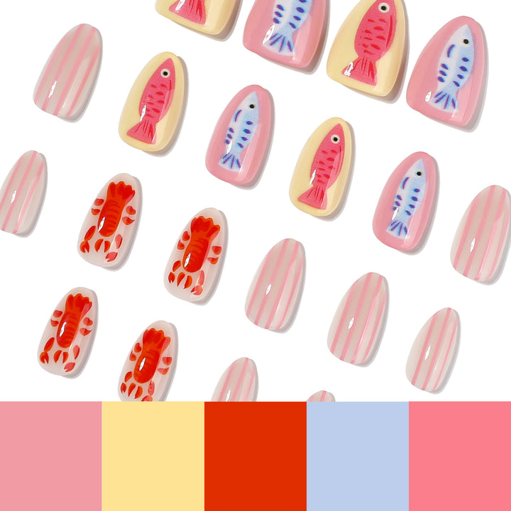 Artful Nail Art in Maritime Design Bowlift