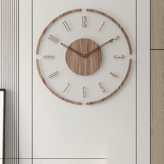 BowLift | Silent Nordic Wood Wall Clock 35 cm