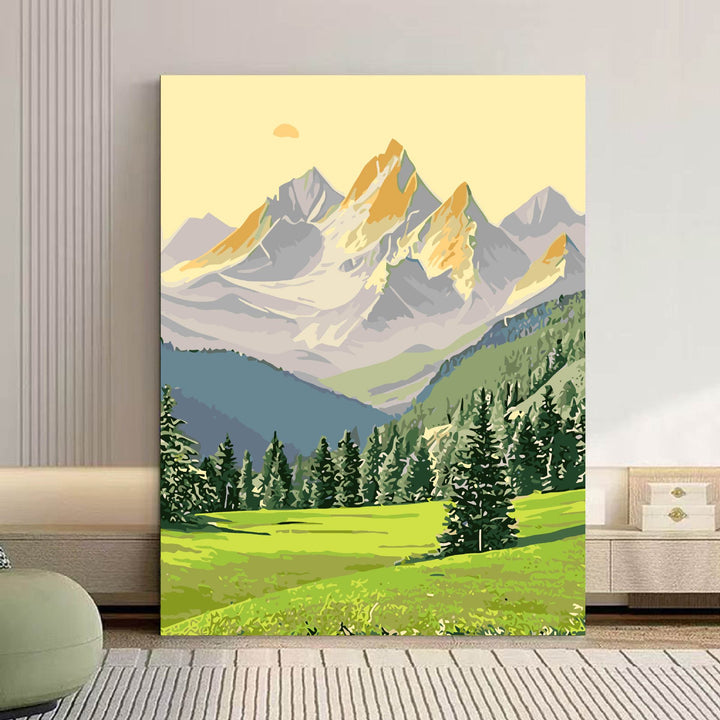 Scenic Mountain Landscape Canvas Art Bowlift 1785768018