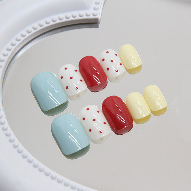 Cute Polka Dot Nail Art Set Bowlift