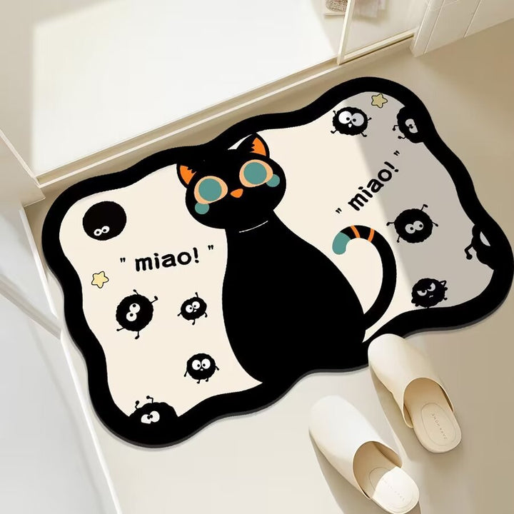 Fun Cat-Themed Bathroom Mat Bowlift
