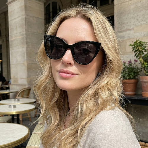 Women's Cat-Eye Sunglasses with UV Protection and Modern Frame Bowlift