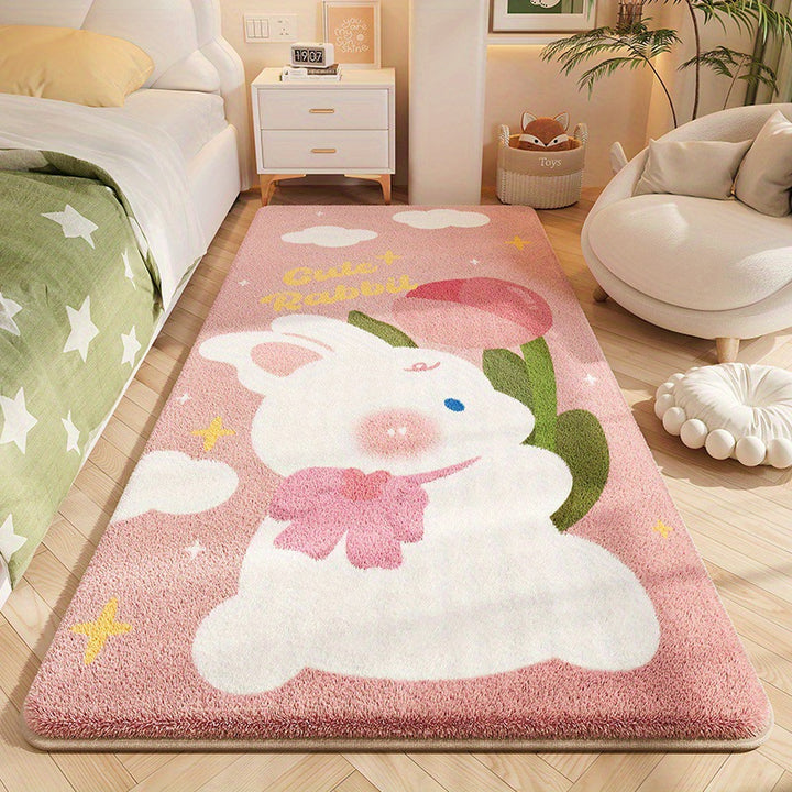 Cute Bunny-Themed Area Rug
