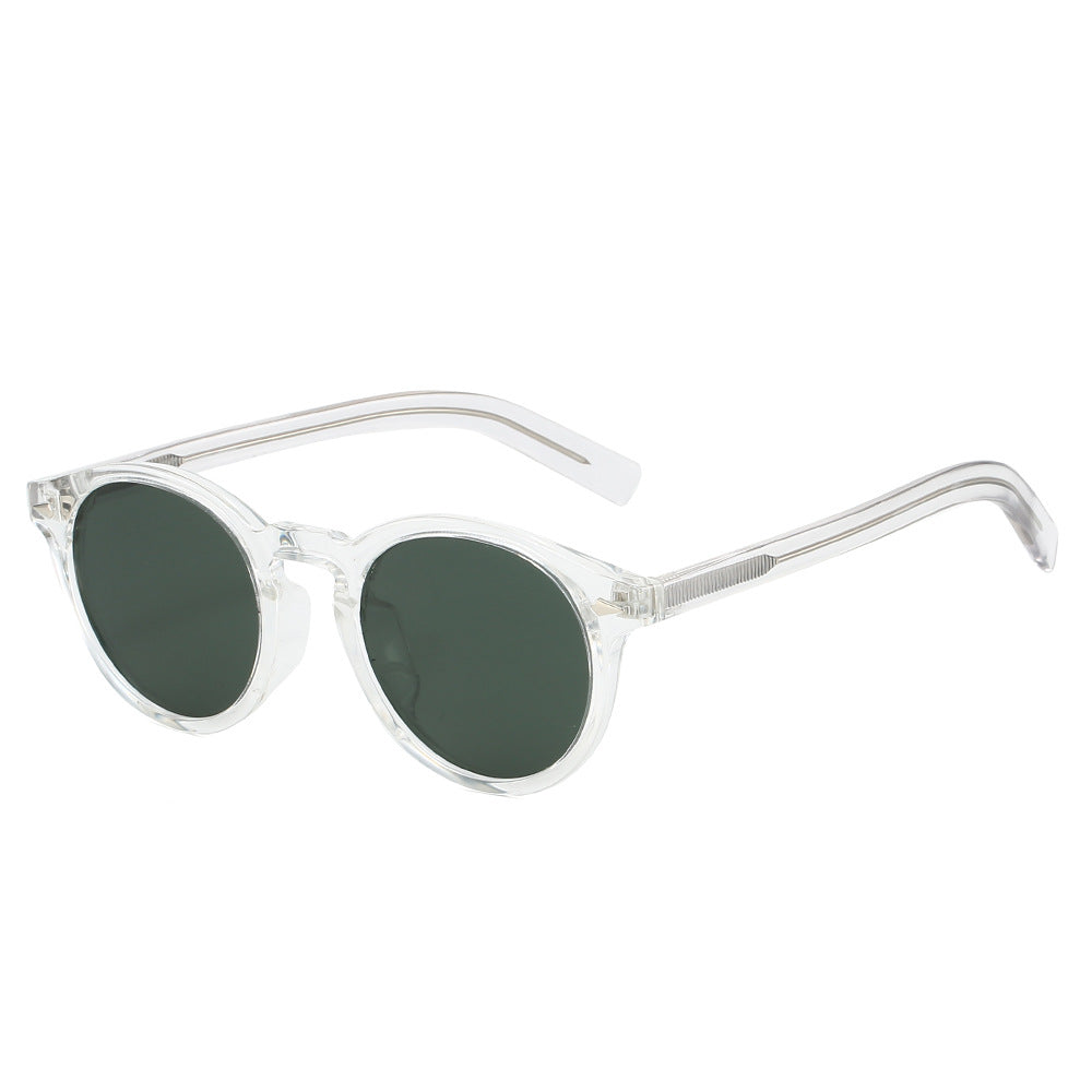 Women's fashionable sunglasses with transparent frame and yellow lenses Bowlift