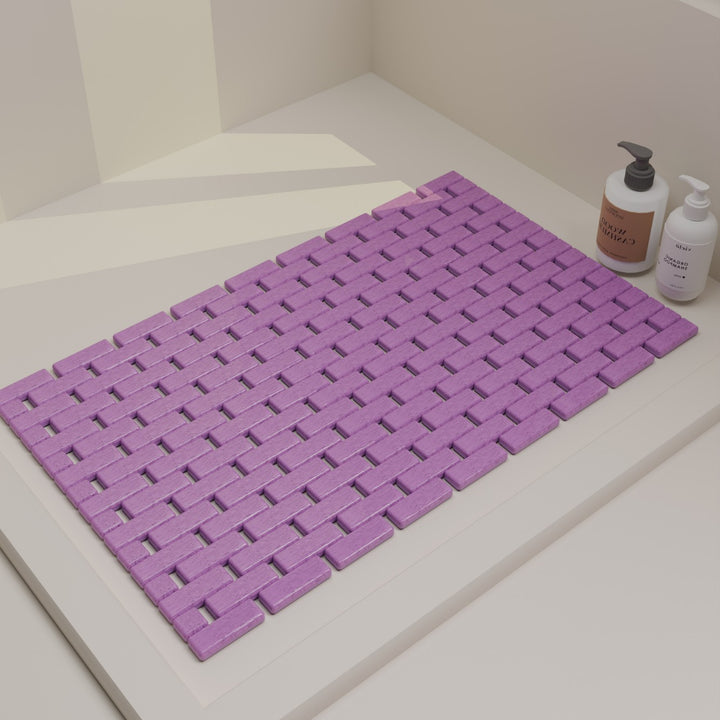 Stylish Woven Bath Mat Bowlift