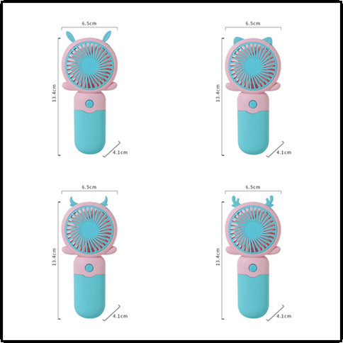 Unisex Portable Handheld Fan with Funny Animal Design Bowlift